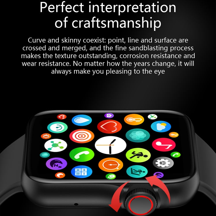 D07 1.7 inch Square Screen Smart Watch with Payment NFC Encoder(Gold) by bashfashion