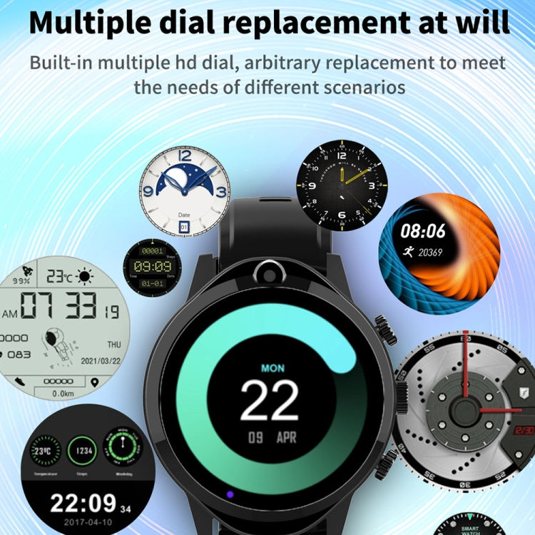 Rogbid Brave 2 1.45 inch TFT Screen Android 9.0 LTE 4G Smart Watch, Support Face Recognition(Grey) by Rogbid