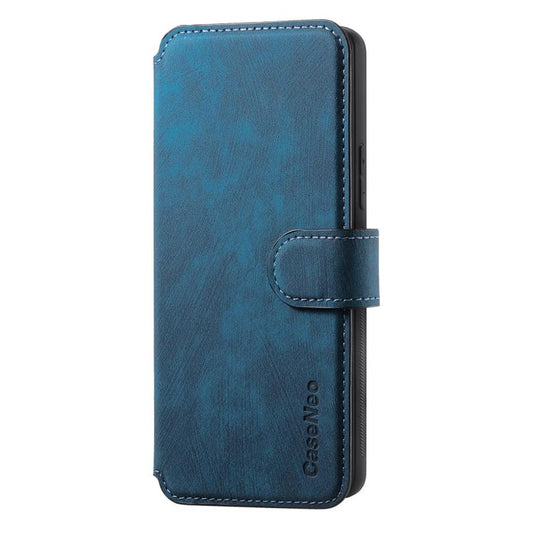 For Redmi Note 14 Pro 5G CaseNeo MagSafe RFID Anti-theft Retro Leather Phone Case(Blue) by CaseNeo