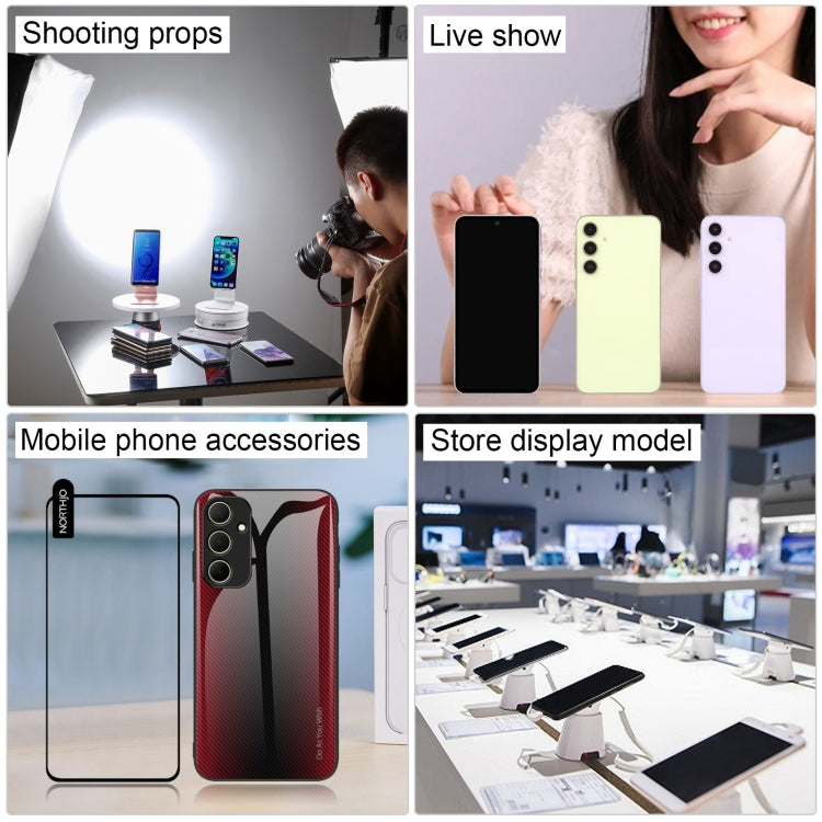 For Samsung Galaxy A55 5G Black Screen Non-Working Fake Dummy Display Model (White) by bashfashion