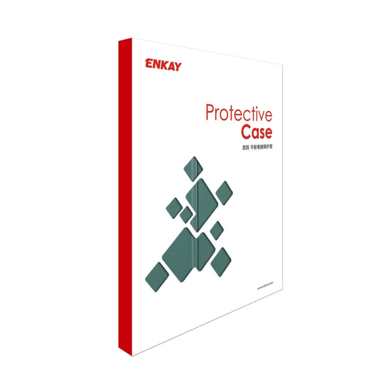 For Samsung Galaxy Tab S9 ENKAY Tri-fold Custer Texture Leather Smart Tablet Case(Dark Blue) by ENKAY