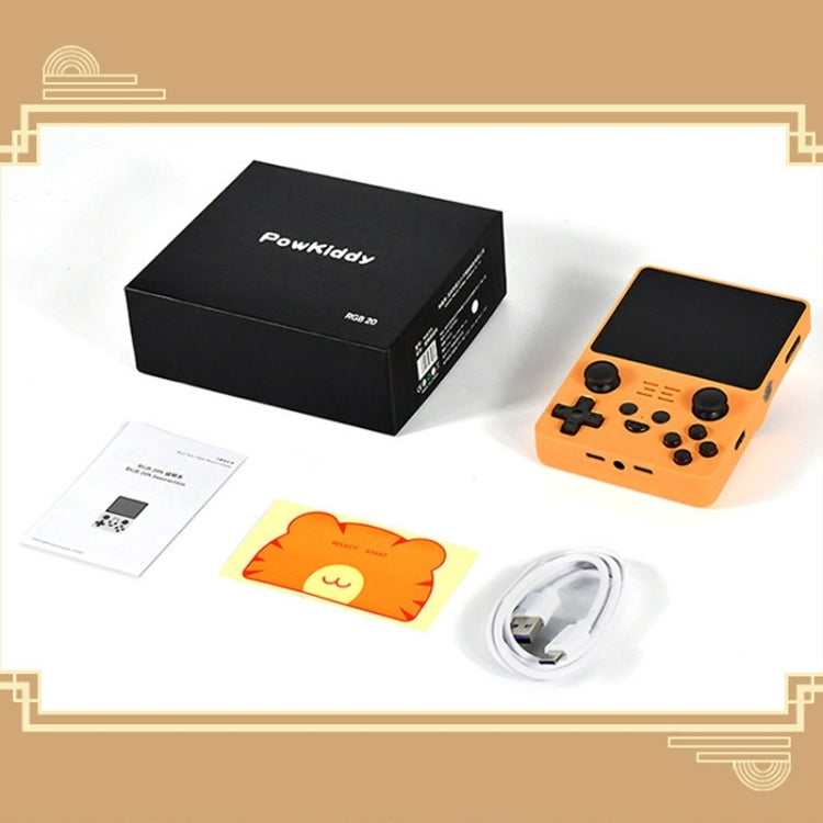 POWKIDDY RGB20S 3.5-Inch IPS Screen Retro Open Source Handheld Game Console 16GB+64GB 15,000 Games(Black) by bashfashion