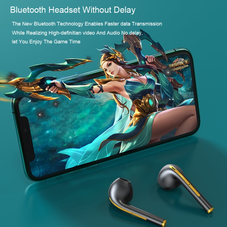 X1 TWS LED Digital Display Wireless Noise Reduction Sport Bluetooth Headphone(White) by bashfashion