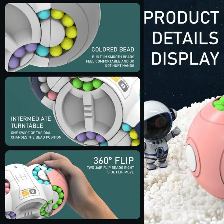 2-In-1 Rotating Magic Beans Fidget Toy Interactive Puzzle Games For Kids(Blue) by bashfashion