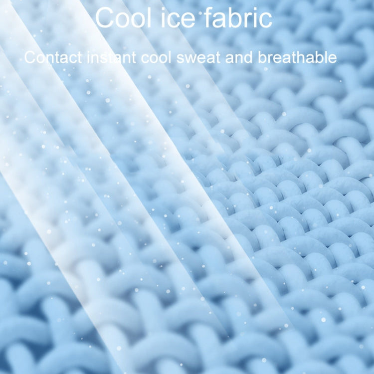 Colorblocking Ice Silk Memory Foam U-Shaped Pillow Portable Napping Neck Care Pillow(Blue Gray) by bashfashion