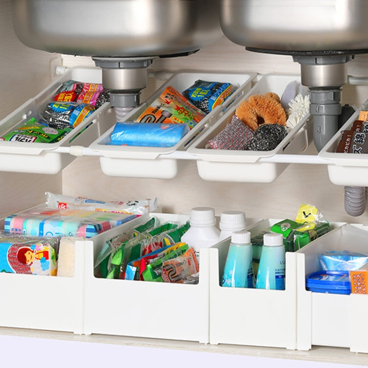No Punch Under Sink Shelf Household Multifunctional Cabinet Organizer, Style: Fixed Extra Wide by bashfashion