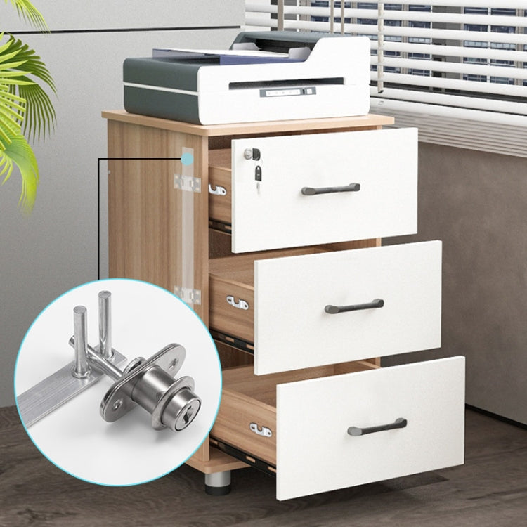 Home Office Desk Drawer Triple Connect File Cabinet Lock, Style: Side Black by bashfashion