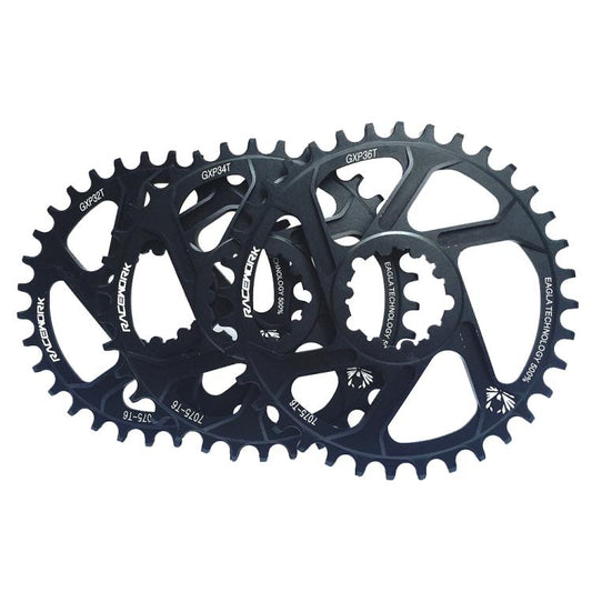 RACEWORK 7075-T6 For SRAM Mountain Bike Single Plate Round Bicycle Sprocket, Spec: 3mm 32T by RACEWORK