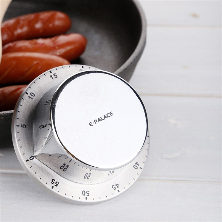 E-PALACE Magnet Timer Kitchen Stainless Steel Timer Creative Alarm Clock Mechanical Reminder Countdown Pomodoro by bashfashion