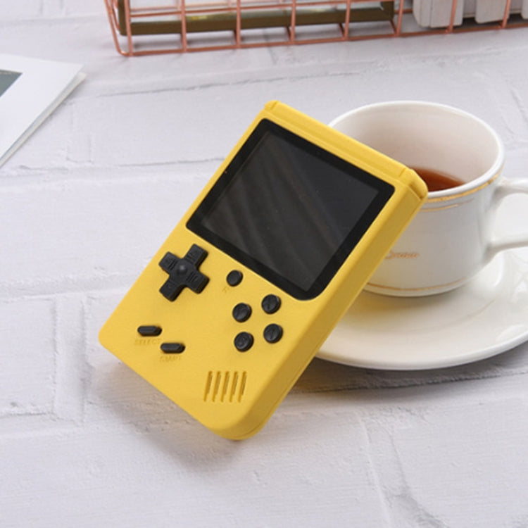 MK500 Macaron Mini Retro Classic Handheld Game Console for Kids Built-in 500 Games, Support AV Output(Yellow) by bashfashion