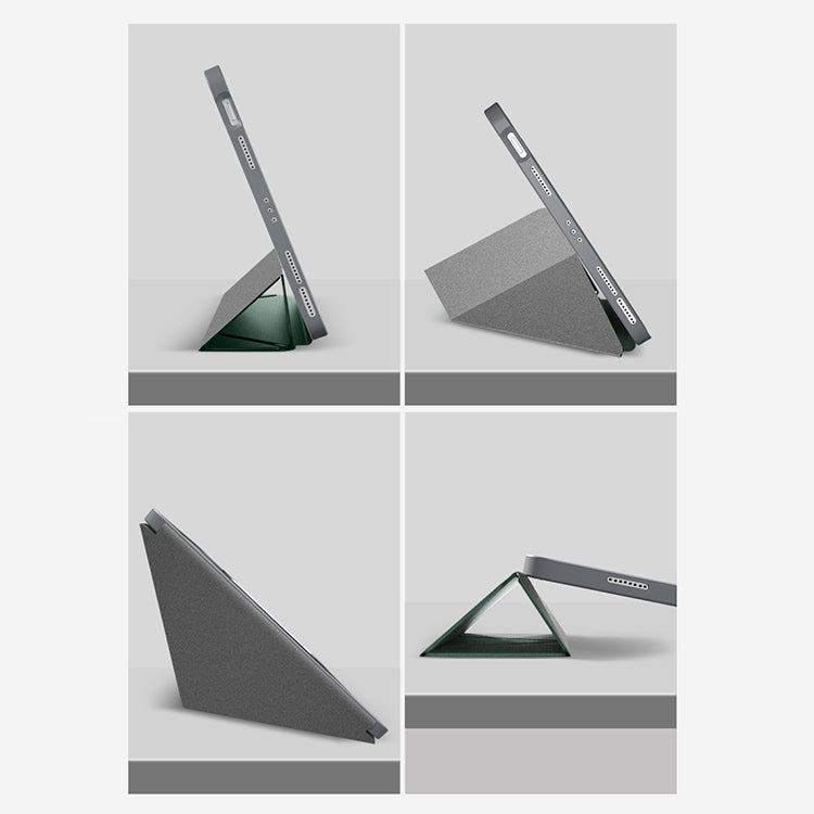 For iPad Pro 12.9 2022 / 2021 / 2020 Mutural Multi-fold Smart Leather Tablet Case(Black) by Mutural