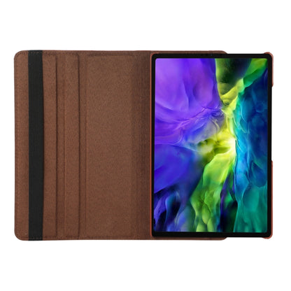 For Samsung Galaxy Tab A8 360 Degree Rotation Litchi Texture Tablet Leather Case with Holder & Sleep / Wake-up Function(Gold) by bashfashion