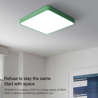 Macaron LED Square Ceiling Lamp, White Light, Size:40cm(Pink) by bashfashion