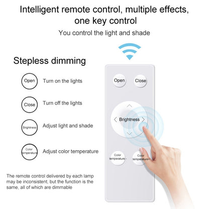 Macaron LED Square Ceiling Lamp, Stepless Dimming, Size:30cm(Pink) by bashfashion