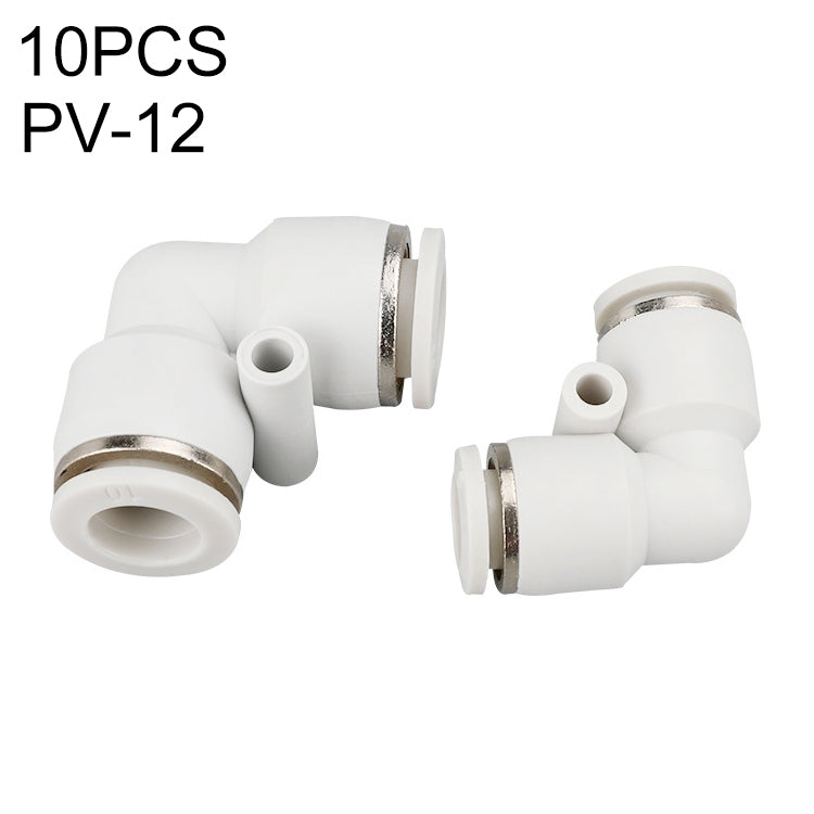 PV-12 LAIZE 10pcs PV Elbow Pneumatic Quick Fitting Connector by LAIZE