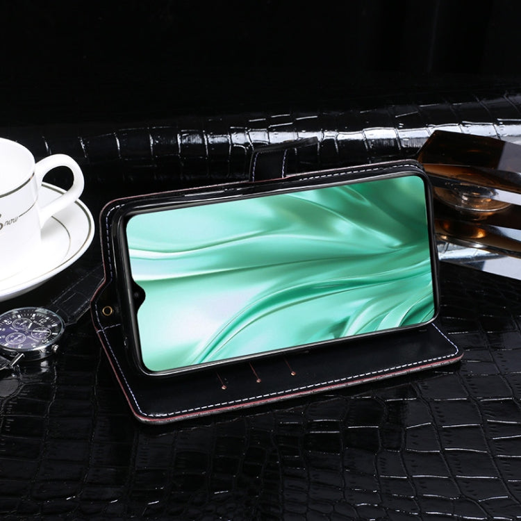 For Leagoo S11 idewei Crocodile Texture Horizontal Flip Leather Case with Holder & Card Slots & Wallet(Dark Blue) by idewei