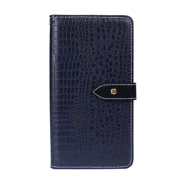 For Alcatel 1V (2019) idewei Crocodile Texture Horizontal Flip Leather Case with Holder & Card Slots & Wallet(Dark Blue) by idewei