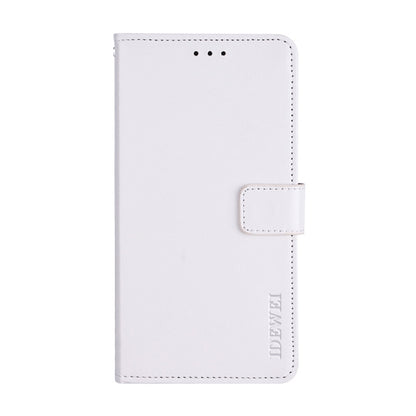 For Sharp Rouvo V idewei Crazy Horse Texture Leather Phone Case with Holder(White) by idewei