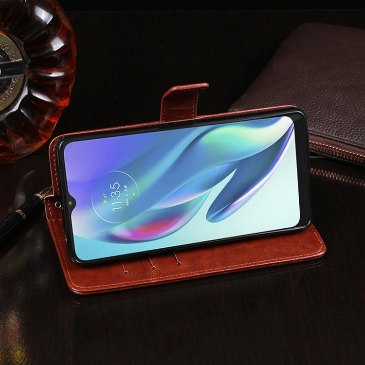 For Sharp Rouvo V idewei Crazy Horse Texture Leather Phone Case with Holder(White) by idewei