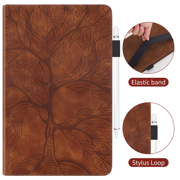 For Amazon Kindle 6 2022 Life Tree Series Horizontal Flip Leather Tablet Case(Brown) by bashfashion
