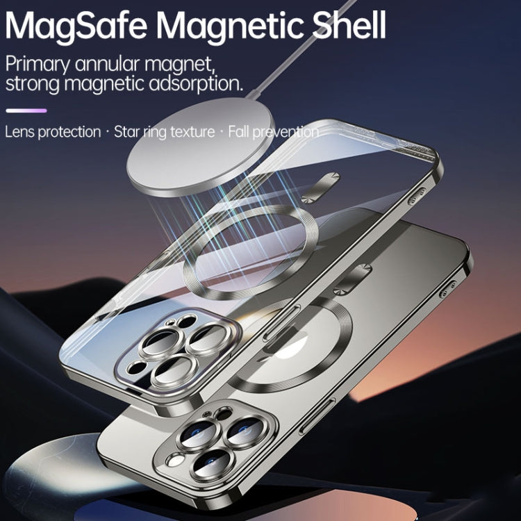 For iPhone 15 SULADA MagSafe Plating TPU Shockproof Phone Soft Case(Silver) by SULADA