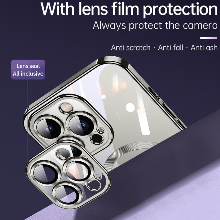 For iPhone 15 Pro SULADA MagSafe Plating TPU Shockproof Phone Soft Case(Silver) by SULADA