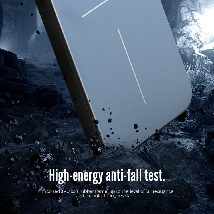 For iPhone 15 Plus R-JUST RJ52 3-Line Style Metal TPU Shockproof Phone Case(Silver) by R-JUST