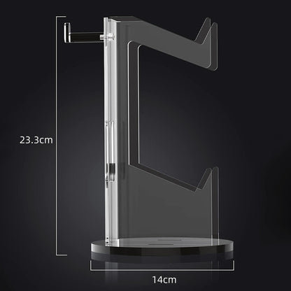 For PS4 / PS5 YX029 Headphone Gamepad Desktop Display Holder(Transparent) by bashfashion