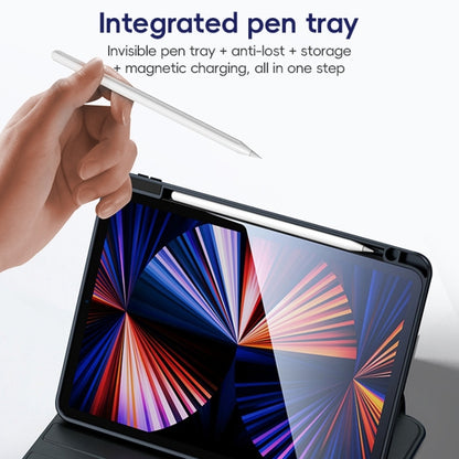 For iPad 10.2 2021/2020/2019 ZGA Tri-Fold 360 Rotation Smart Leather Tablet Case(Pink) by ZGA