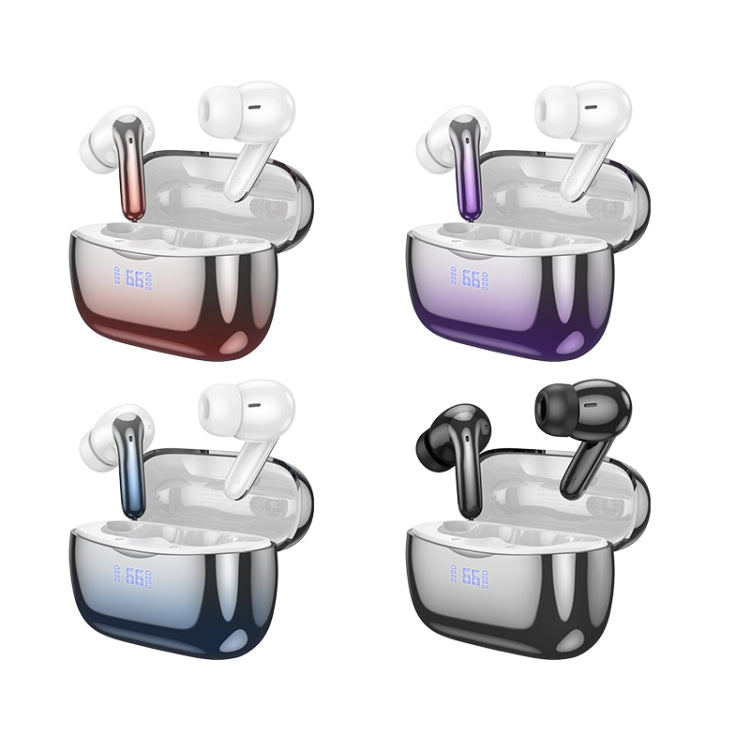 hoco EQ16 True Wireless ANC+ENC Dual Noise Reduction Bluetooth Earphone(Purple) by hoco