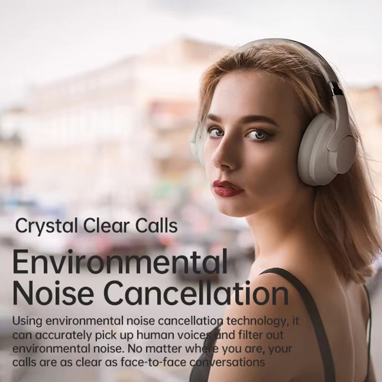 BT048 ANC Noise Reduction Bluetooth 5.3 Wireless Headset(Grey) by bashfashion