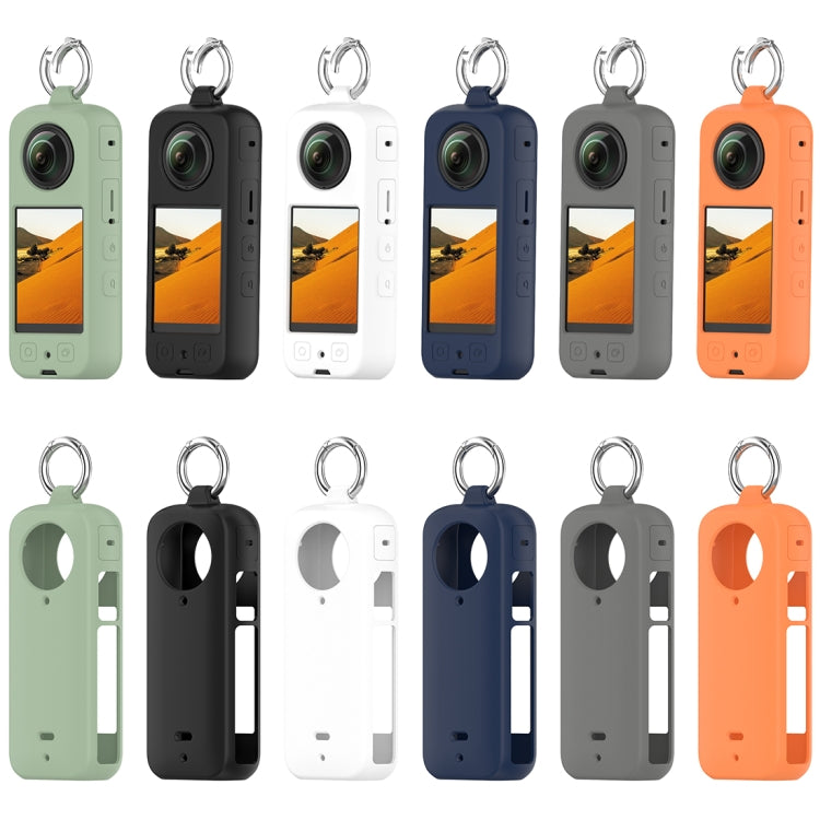 For Insta360 X3 Portable Silicone Protective Case(Dark Grey) by bashfashion