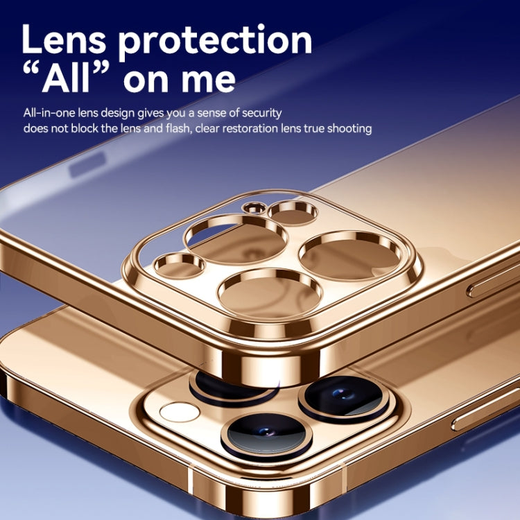 For iPhone 16 SULADA Natural Color Series Electroplating Frosted TPU Phone Case(Gold) by SULADA