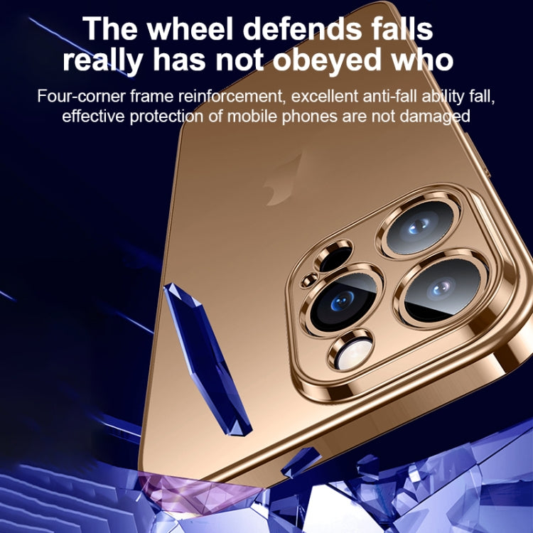 For iPhone 16 Pro Max SULADA Natural Color Series Electroplating Frosted TPU Phone Case(Gold) by SULADA