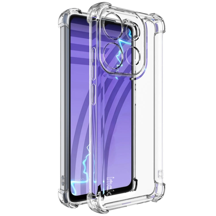 For Infinix Smart 7 X6515 Africa IMAK UX-4 Series Four-corner Shockproof Phone Case(Transparent) by imak
