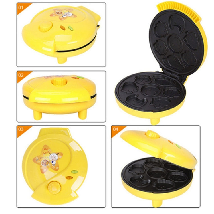 Household Cake Machine Double-sided Heating Baking Machine, Plug Type:EU Plug(Yellow) by bashfashion