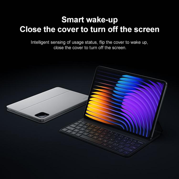 For Xiaomi Pad 7 / 7 Pro Original Xiaomi Keyboard Double-sided Protective Case Smart Leather Tablet Case(White) by Xiaomi