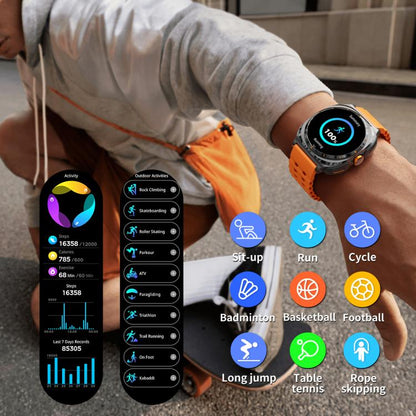 GT98 1.53 inch 2 in 1 Bluetooth Headphone IP67 Waterproof Smart Watch Supports Blood Oxygen Monitoring(Black) by bashfashion