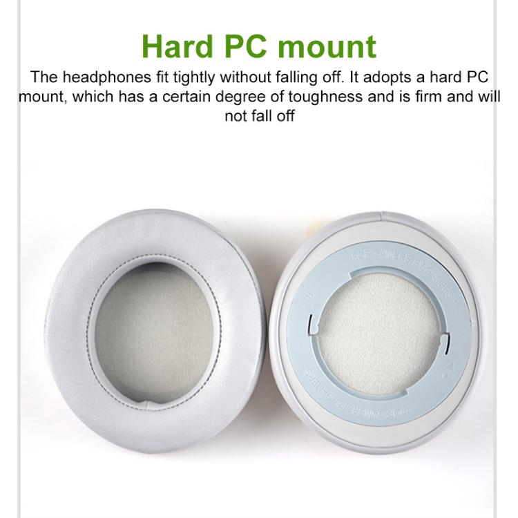 1 Pair Rotating Snap-on Replacement Earpads For Razer Kraken Pro V2, Material:Protein Leather(Black) by bashfashion