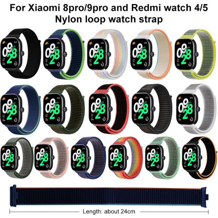 For Xiaomi Band 9 Pro/8 Pro/Redmi Watch 6/5/4 xDfind Nylon Hook and Loop Fastener Watch Band(Army Green) by xDfind