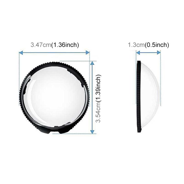 For Insta360 X5 PULUZ Rotating Optical Tempered Glass Lens Guard Protective Cover (Transparent) by PULUZ