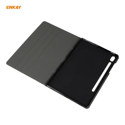 For Samsung Galaxy Tab S8 / Galaxy Tab S7 11.0 T870 / T875 ENKAY Horizontal Flip PU Leather + TPU Smart Case with Holder & Sleep / Wake-up Function(Black) by ENKAY