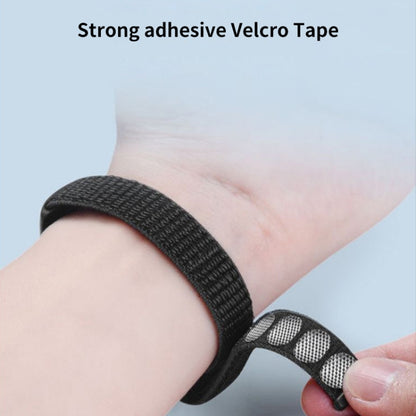 For Xiaomi Mi Band 8 ENKAY Hat-Prince 2 in 1 Set Full Coverage Screen Protector + Nylon Loop Watch Band(Rainbow+White) by ENKAY