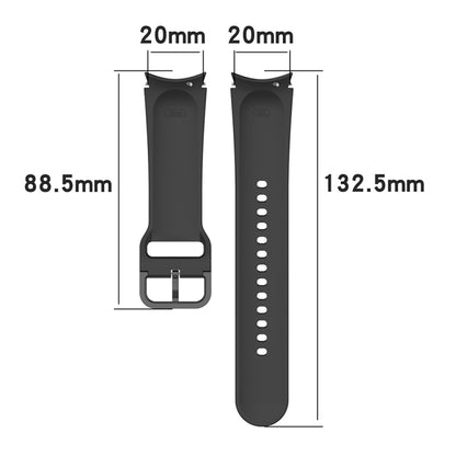 For Samsung Galaxy Watch6 40mm JUNSUNMAY Silicone Adjustable Strap + Full Coverage PMMA Screen Protector Kit(Light Green) by JUNSUNMAY