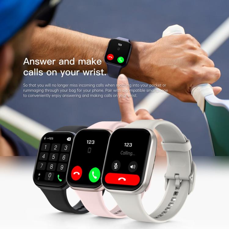 Q23 Pro 1.83 inch Color Screen IP68 Waterproof Bluetooth Call Smart Watch, Support Health Monitoring(White) by bashfashion