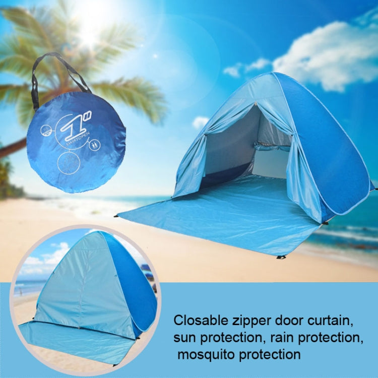 With Curtain Automatic Instant Pop Up Tent Potable Beach Tent, Size: 200x165x130cm(Blue) by bashfashion