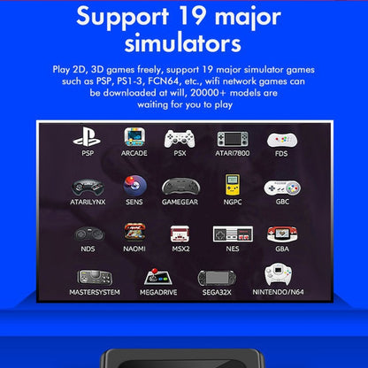 GD10 64G Built-In 30000+ Games Dual System Set-Top Box 3D Home 4K HD TV Game Console Box AU Plug(Black) by ANBERNIC