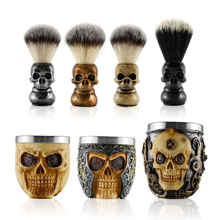 Skull Cleansing Shaving and Foaming Tools, Color Classification: Skull Head Bubbling Bowl, Random Color Delivery by bashfashion