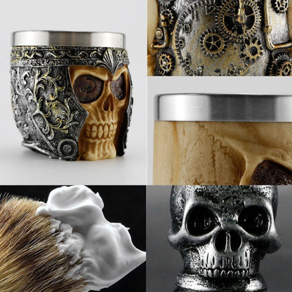 Skull Cleansing Shaving and Foaming Tools, Color Classification: Skull Head Bubbling Bowl, Random Color Delivery by bashfashion