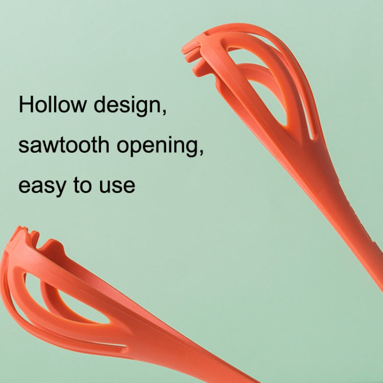 Multi-Purpose Nylon Eggbeater Dual-Use Food Clip Manual Mixer Baking Tool(Orange) by bashfashion
